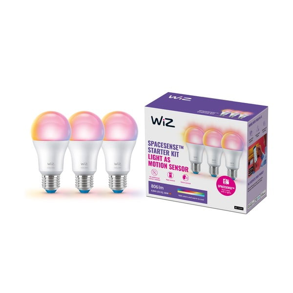 LED lemputės 3 vnt. 9 W E27, – WiZ-image-3