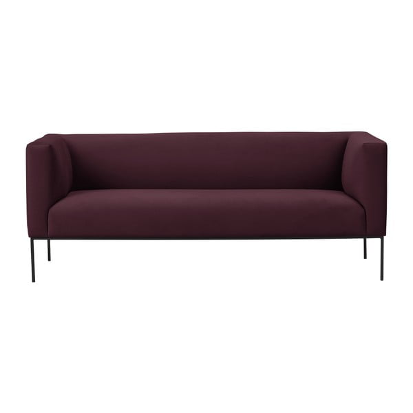 Bordo raudona trijų vietų sofa Windsor & Co Sofas Neptune