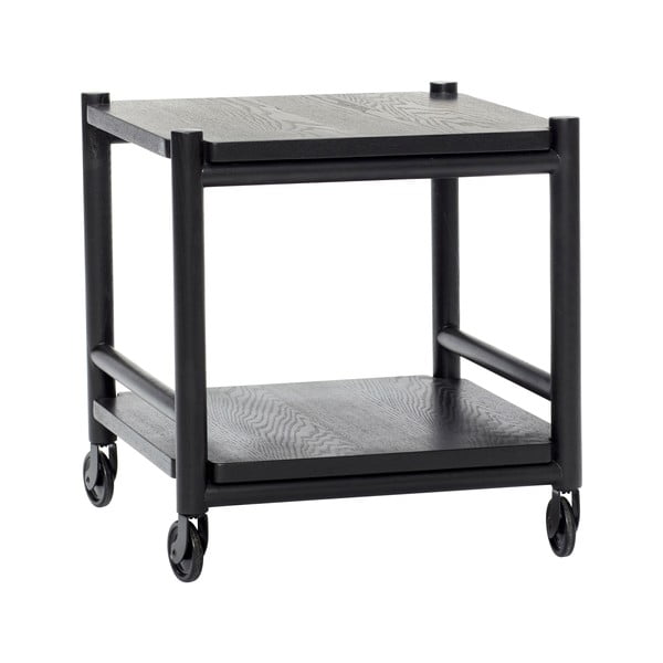 Iš ąžuolo masyvo vežimėlis ant ratukų 40x40 cm Norm – Hübsch