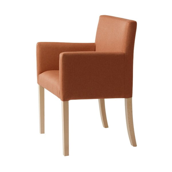 Oranžinis fotelis Individualizuotos formos Wilton