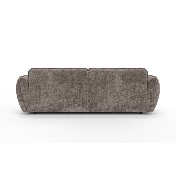 Taupe spalvos kampinė sofa iš šenilinio audinio (su dešiniuoju kampu/su gultu) Nelia – Ropez-image-4