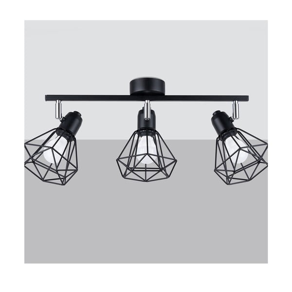 Lubinis šviestuvas juodos spalvos ø 10 cm Varpu – Sollux-image-3