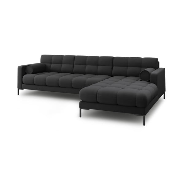 Kampinė sofa tamsiai pilkos spalvos (su dešiniuoju kampu) Bali – Cosmopolitan Design-image-4