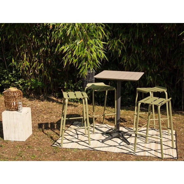 Iš aliuminio sodo baro stalas 67x67 cm Spring – Ezeis-image-4