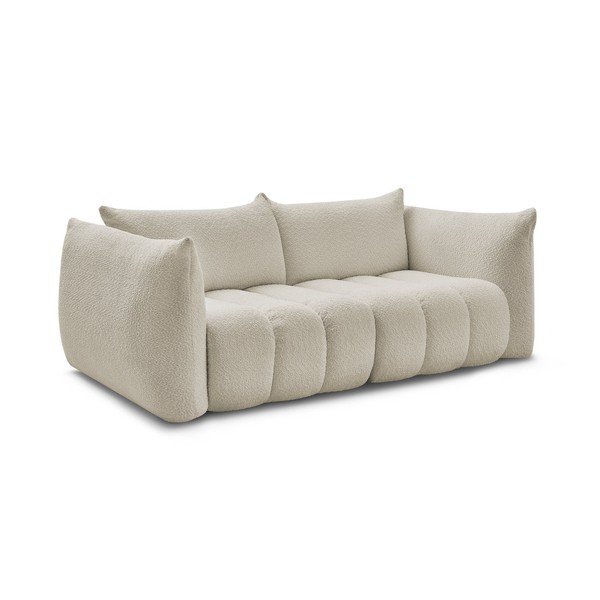 Smėlio spalvos sofa iš boucle 234 cm Azra – Bobochic Paris-image-2