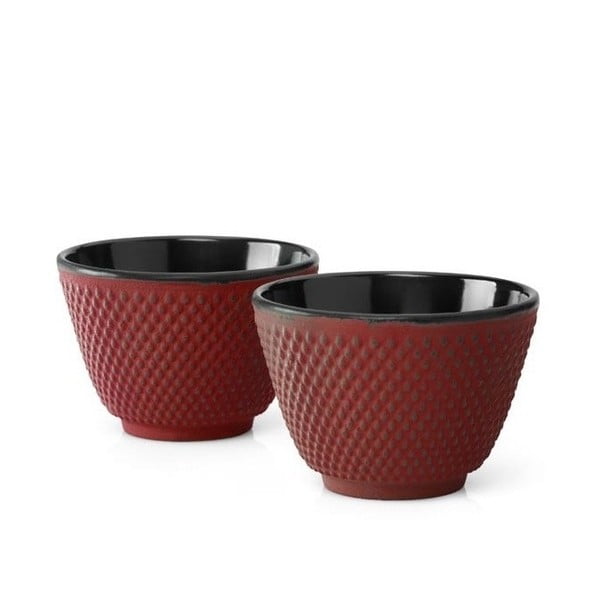 2 raudonų ketaus puodelių rinkinys Bredemeijer Xilin, ⌀ 7,8 cm