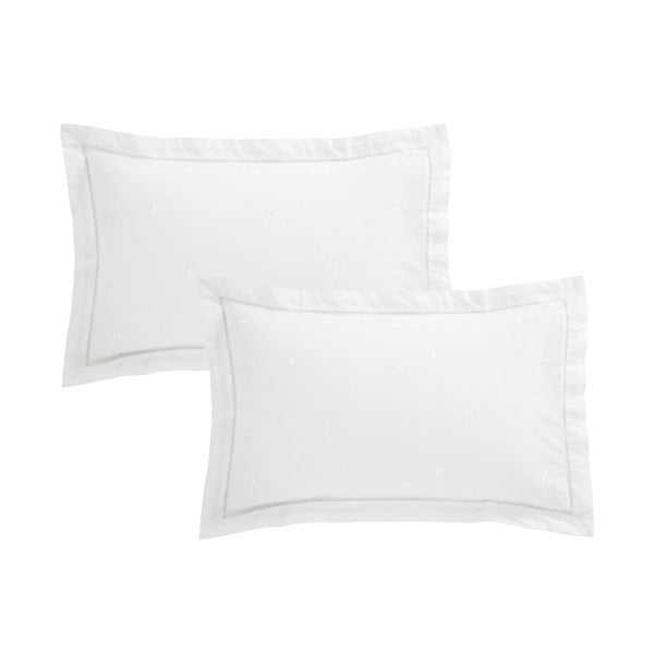 Iš medvilnės pagalvės užvalkalas 50x75 cm Lottie Floral Embroidery – Bianca