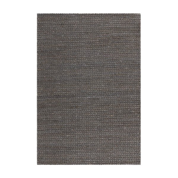 Rankų darbo iš džiuto kilimas antracito spalvos 200x290 cm Oakley – Asiatic Carpets