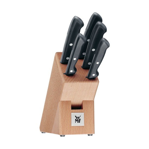 5 peilių rinkinys su nerūdijančio plieno virtuviniu bloku WMF Cromargan® Classic Line-image-1