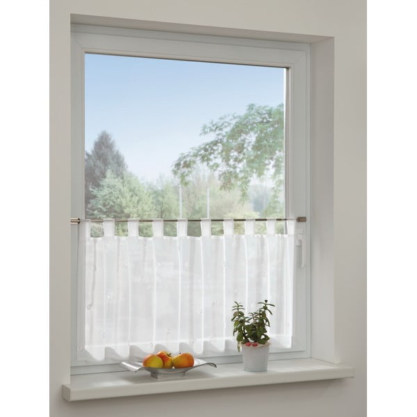 Balta užuolaida 48x140 cm Voile - Gardinia-image-1