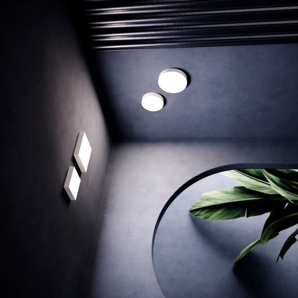 Baltas lubinis šviestuvas SULION Rond, ø 13,5 cm-image-3