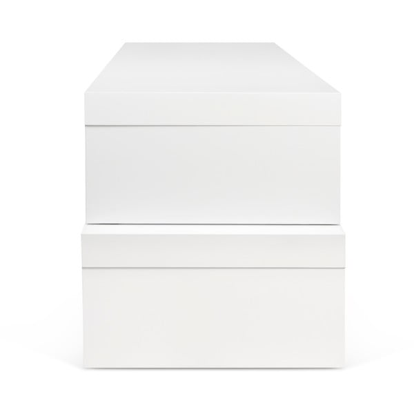 Baltas TV staliukas TemaHome Cliff Walnut-image-2