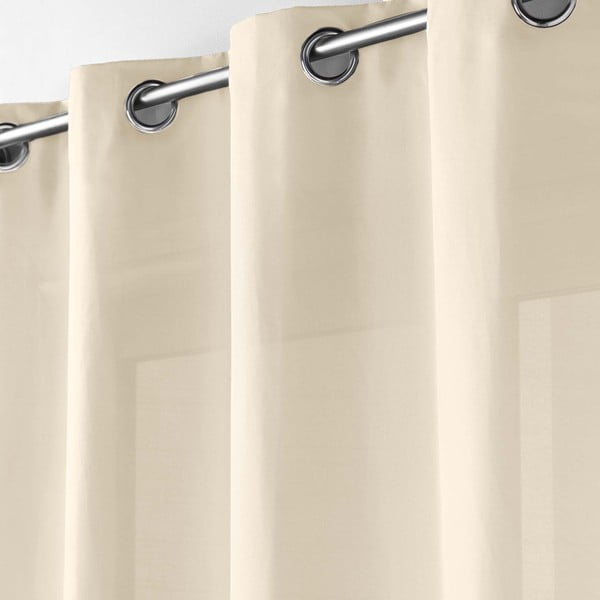 Užuolaida iš mikropluošto smėlio spalvos 140x280 cm Absolu – douceur d'intérieur-image-1