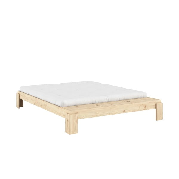Iš pušies masyvo dvigulė lova natūralios spalvos su lovos grotelėmis 180x200 cm Layers – Karup Design-image-3