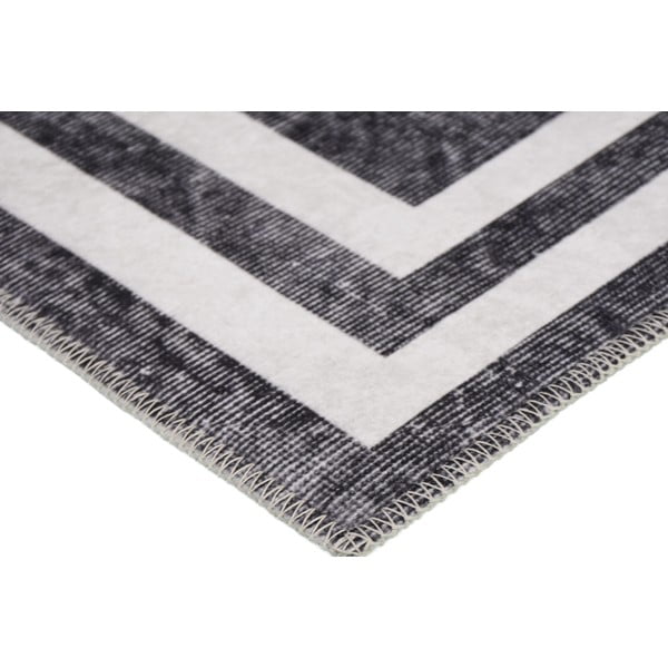 Pilkos ir kreminės spalvos plaunamas kilimas 230x160 cm - Vitaus-image-2