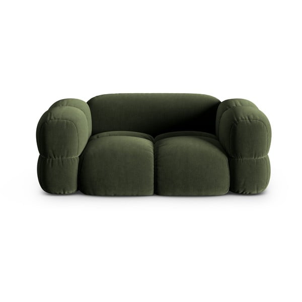 Žalios spalvos iš velveto sofa 180 cm Loretto – Cosmopolitan Design