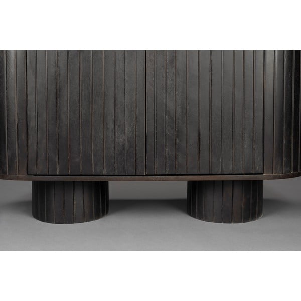 Tamsiai rudos spalvos iš mango masyvo spintelė 110x80x40 cm Kenji – Dutchbone-image-3