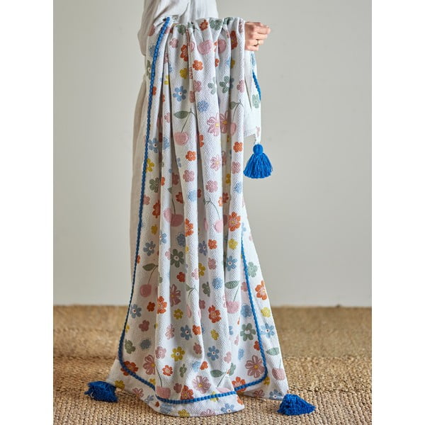 Iš perdirbtos medvilnės vaikiškas pledas 130x160 cm Cherry – Bloomingville Mini-image-3