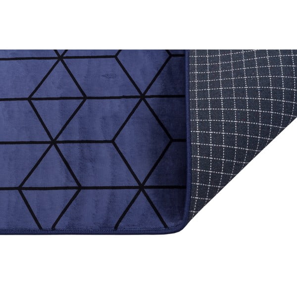 Mėlynas plaunamas kilimas 180x120 cm - Vitaus-image-2