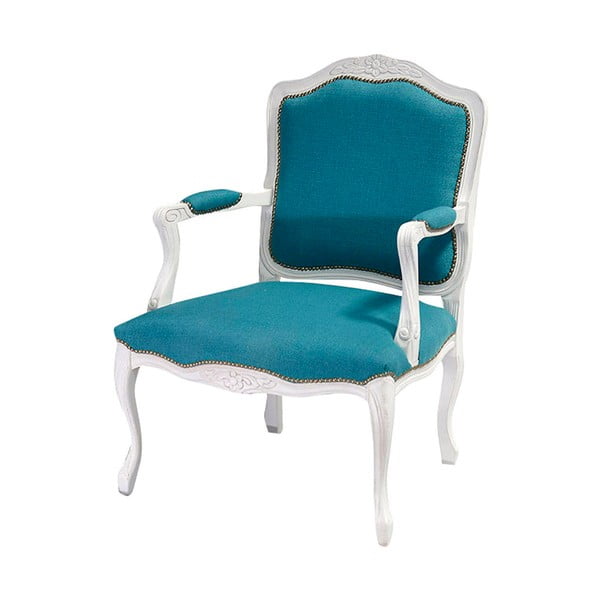 Mėlyna ir balta "Evergreen House Patchwork Ocean Chair