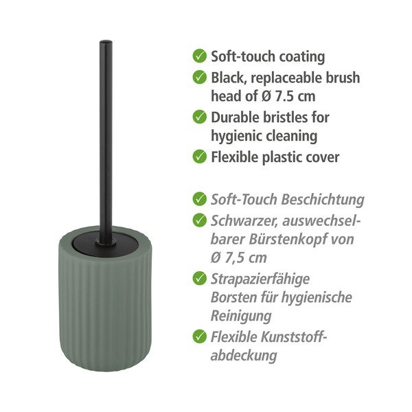 Žalias keramikinis tualeto šepetys Wenko Belluno-image-4