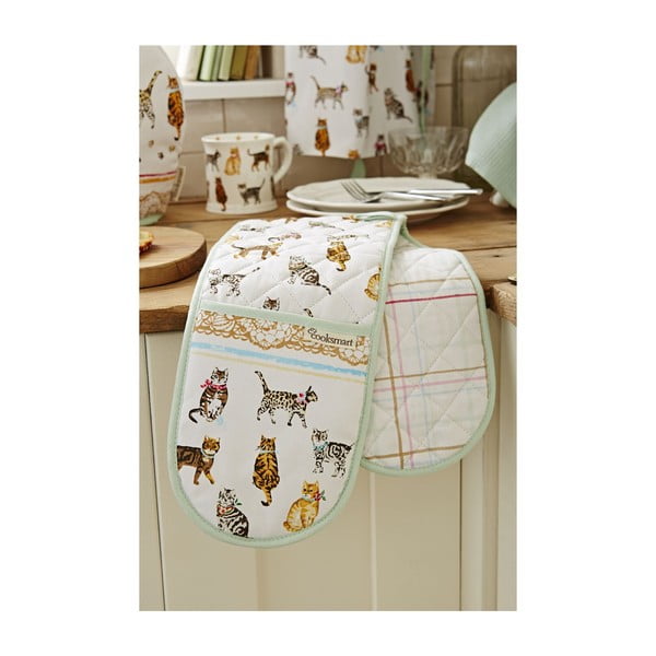 3 medvilninių šluosčių rinkinys "Cooksmart® Cats on Parade-image-3