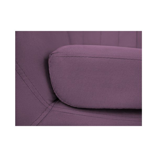 Violetinė dviejų vietų sofa "Mazzini Sofas Toscane", juodos kojos-image-4