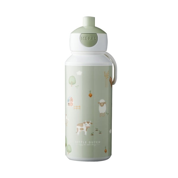 Šviesiai žalios spalvos iš plastiko vaikiškos pietų dėžutės 2 vnt. Little Farm by Little Dutch – Mepal-image-3