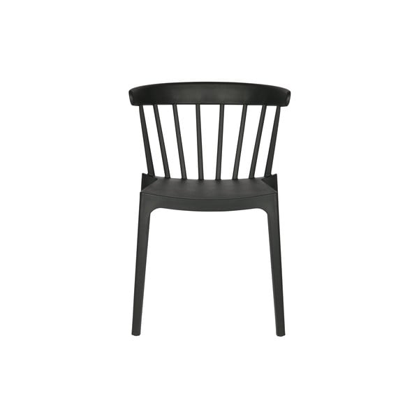 2 juodų kėdžių rinkinys, tinkamas naudoti lauke ir viduje WOOOD Bliss