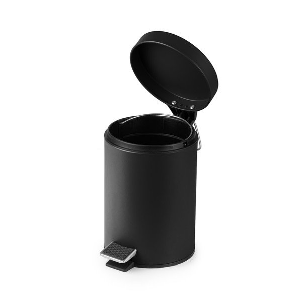 Juoda šiukšliadėžė su pedalu Compactor Grena, 3 l-image-4