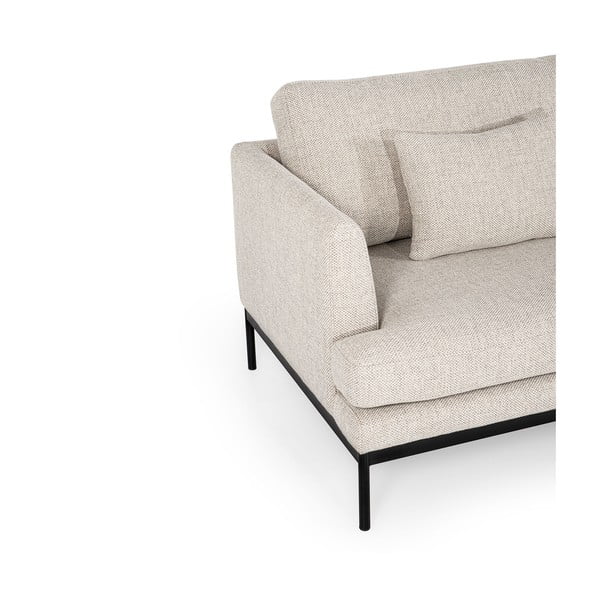 Šviesios smėlio spalvos sofa Ndesign Pearl, plotis 165 cm-image-2