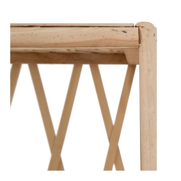 Iš bambuko knygų spinta  natūralios spalvos 64x171 cm Ratán – Ixia-image-4