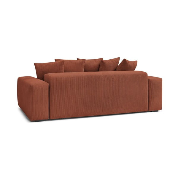Iš kordinio velveto sofa raudonos plytų spalvos 280 cm Voltaire – Bobochic Paris-image-4