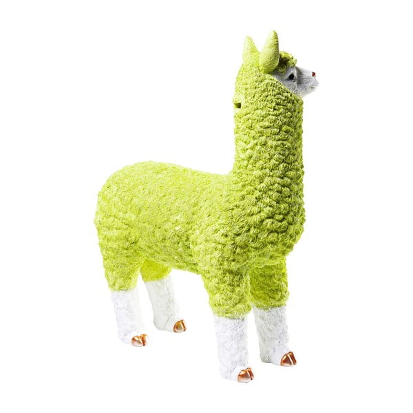 Kare Design Alpakos lamos rankinė, 62 cm, laimo žalios spalvos