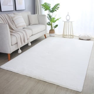 Skalbiamas kilimas kreminės spalvos 140x200 cm Pouffy – Ayyildiz Carpets