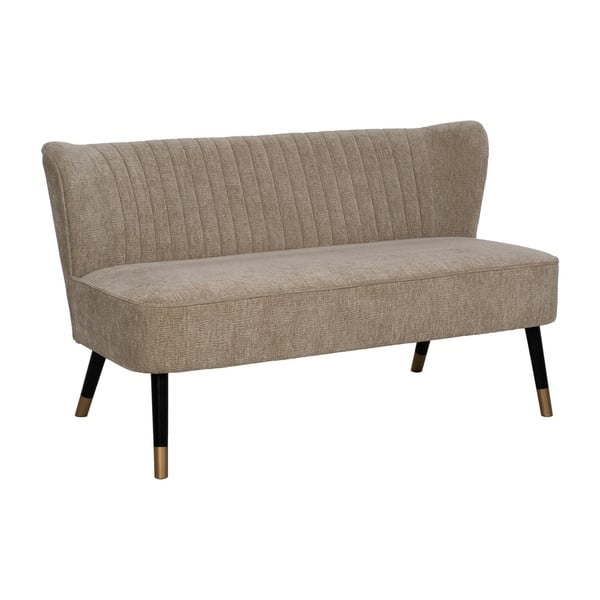 Smėlio spalvos iš šenilinio audinio sofa 134 cm Glam – Ixia-image-3