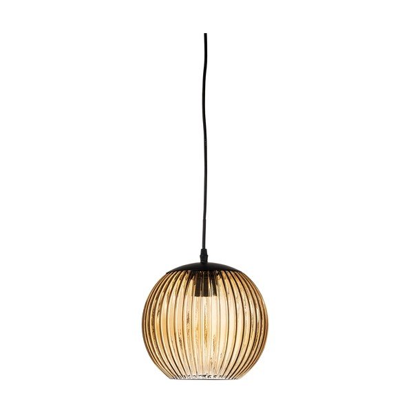 Rudos spalvos iš stiklo kabantis šviestuvas LED ø 23 cm Sybia – Bloomingville