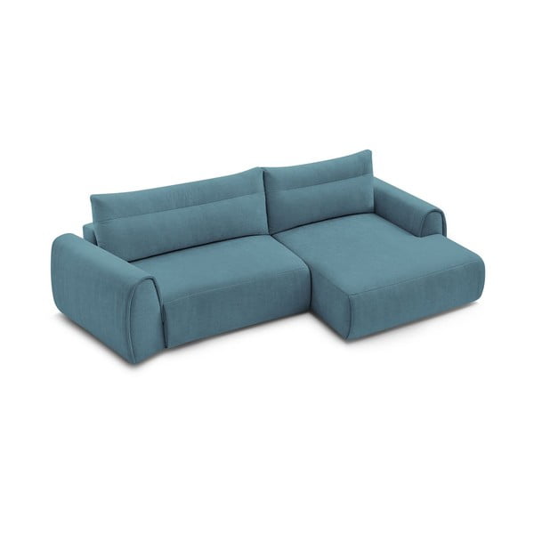 Kampinė sofa mėlynos spalvos Aden – Bobochic Paris-image-4