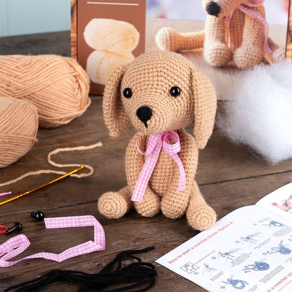 Kūrybinis žaislas DIY Crochet Puppy – Rex London-image-1
