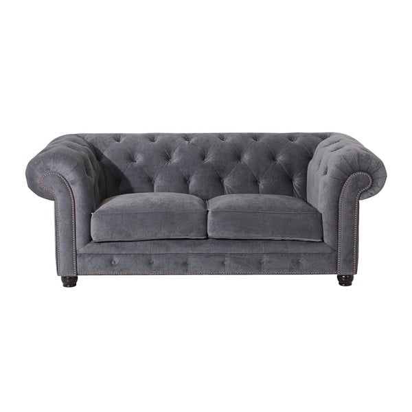 "Max Winzer Orleans Velvet" pilka sofa, 196 cm