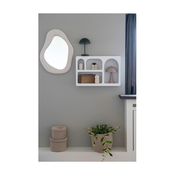 Kelių aukštų sieninė lentyna baltos spalvos 60 cm Bryne – House Nordic-image-2