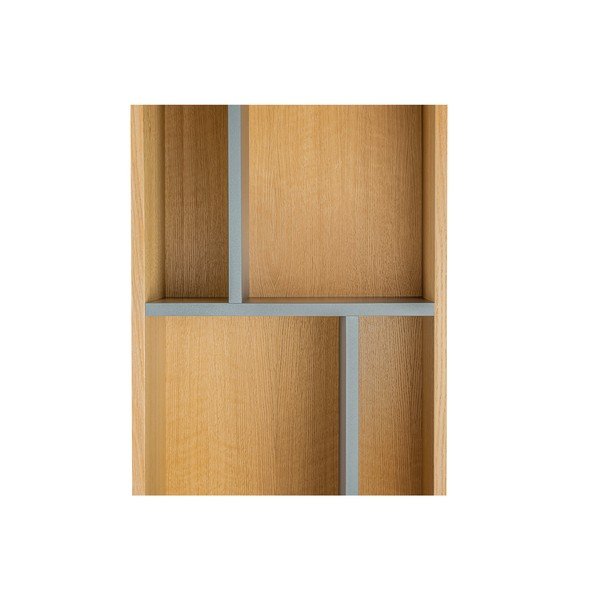 Knygų spinta su pilkomis lentynomis Woodman AbbeyWood-image-2