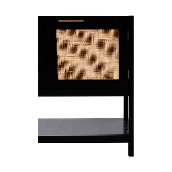 Juodos spalvos šoninė spintelė 85x73x38 cm Sherman – Premier Housewares-image-4