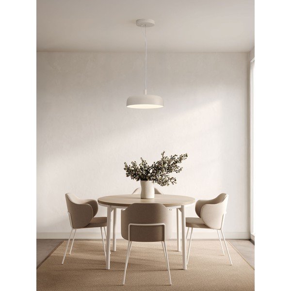 Kreminės spalvos iš aliuminio kabantis šviestuvas LED su pritemdymo funkcija ø 40 cm Noelia – Nova Luce-image-1