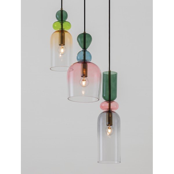 Auksinės spalvos iš stiklo kabantis šviestuvas ø 42 cm Murano – Nova Luce-image-1