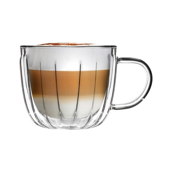 Iš stiklo puodeliai 2 vnt. kapučino 350 ml Tulip – Vialli Design-image-4