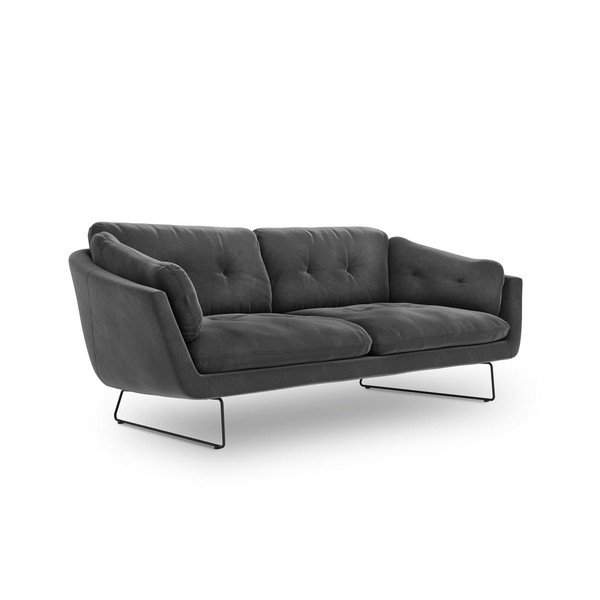 Tamsiai pilka aksominė sofa Windsor & Co Sofas Gravity-image-2