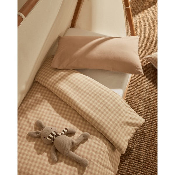 Viengulė vaikiška patalynė iš medvilnės su paklode 110x180 cm Yanil – Kave Home-image-1