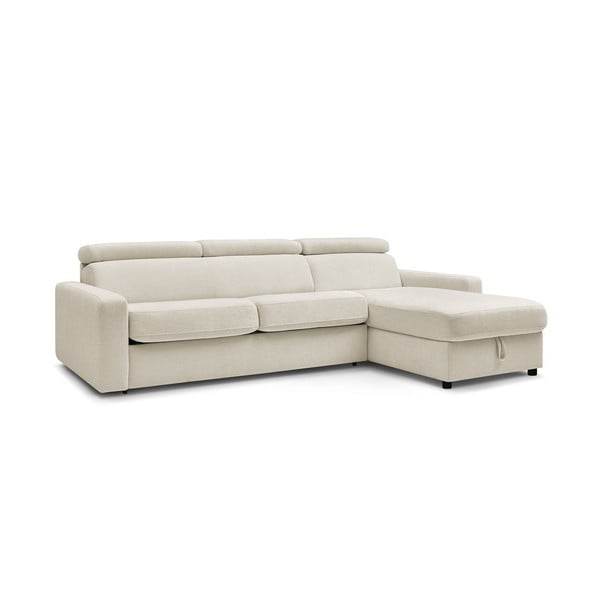 Sulankstoma kampinė sofa kreminės spalvos (kintama) Monaco – Bobochic Paris-image-4