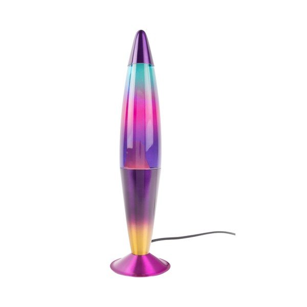 Iš stiklo lavos lempa (aukštis 41,5 cm) Rainbow Rocket Lava – Leitmotiv